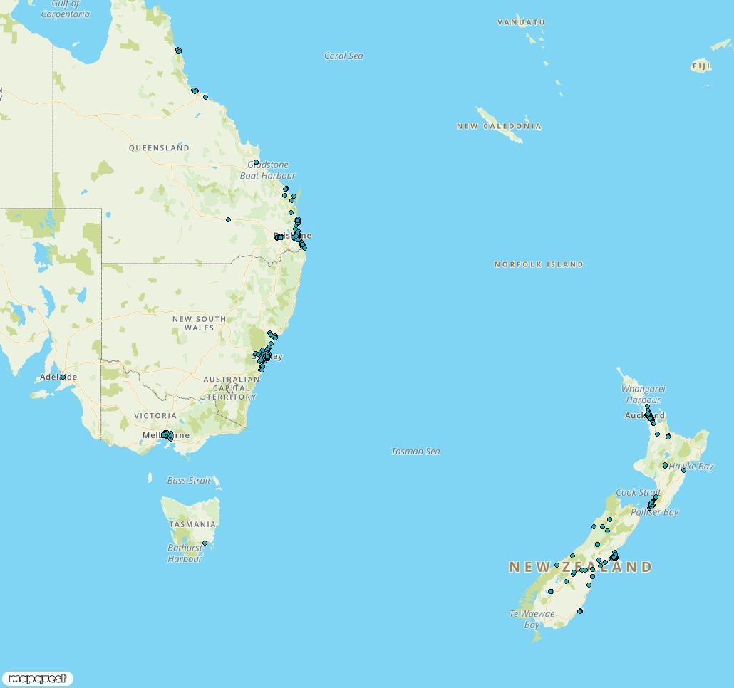 Traffic Camera Coverage Across Australasia