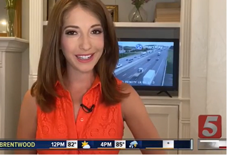 An image of a reporter onscreen with Max Traffic showing cameras.