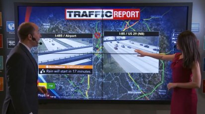Presenters can display mutliple traffic camera snapshots and live streaming videos